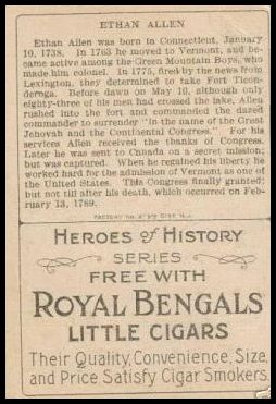 T68 Heroes of History Royal Bengals Little Cigars